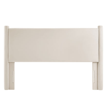 Modway - Rael Performance Velvet King Headboard by Modway  Bedroom Headboards Ivory - MOD-7180-ALA
