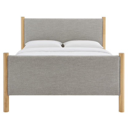 Modway - Maven Full Size Fabric Upholstered Platform Bed by Modway  Bedroom Beds Oatmeal - MOD-7186-HEW-OAK