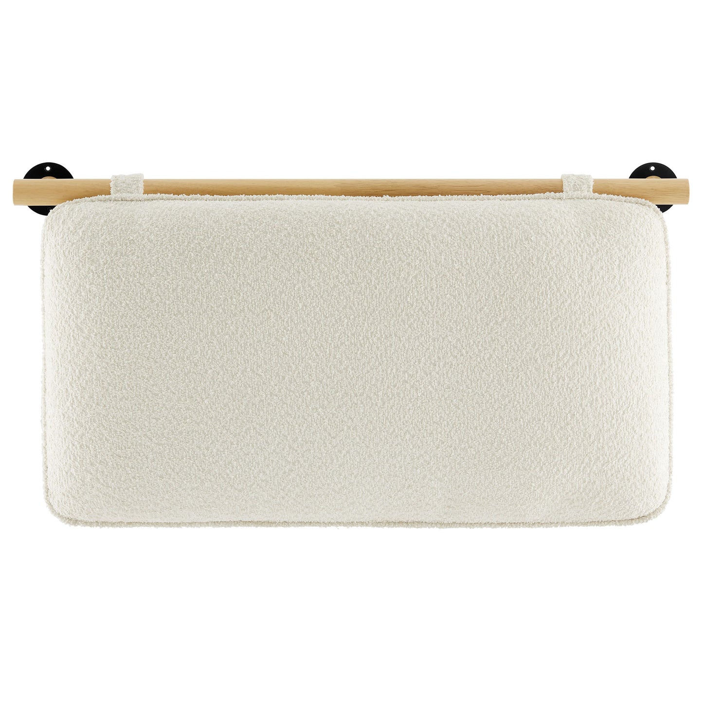 Modway - Anela Wall-Mounted Chenille Upholstered Twin Headboard by Modway  Bedroom Headboards Brown - MOD-7205-CRE-NAT