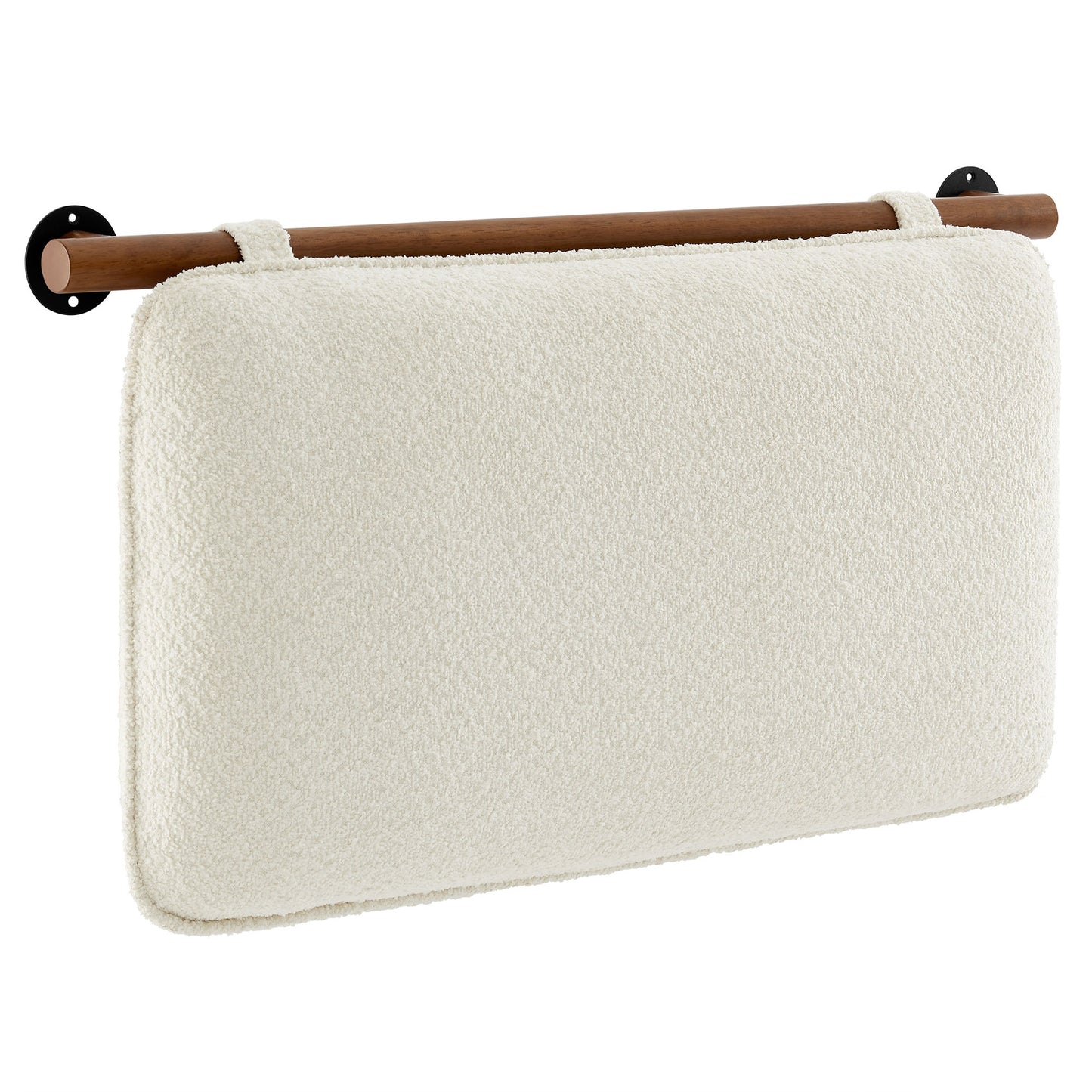 Modway - Anela Wall-Mounted Chenille Upholstered Twin Headboard by Modway  Bedroom Headboards Brown - MOD-7205-CRE-WAL