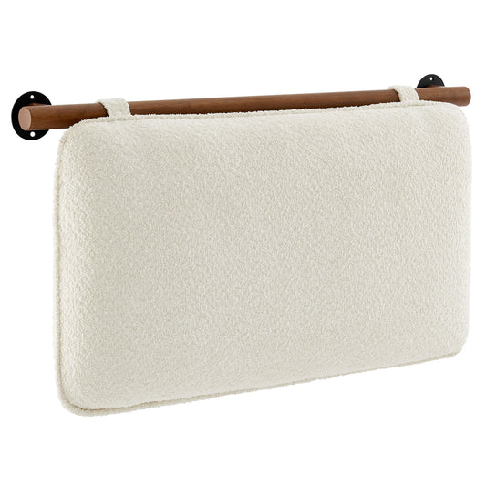 Modway - Anela Wall-Mounted Chenille Upholstered Twin Headboard by Modway  Bedroom Headboards Brown - MOD-7205-CRE-WAL