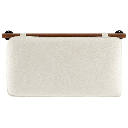 Modway - Anela Wall-Mounted Chenille Upholstered Twin Headboard by Modway  Bedroom Headboards Brown - MOD-7205-CRE-WAL