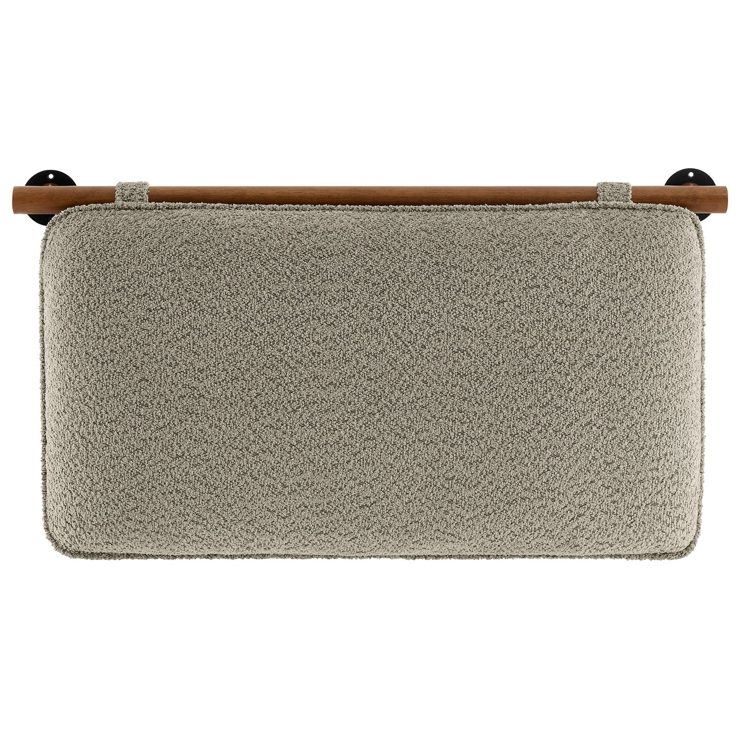 Modway - Anela Wall-Mounted Chenille Upholstered Twin Headboard by Modway  Bedroom Headboards Brown - MOD-7205-OAT-WAL