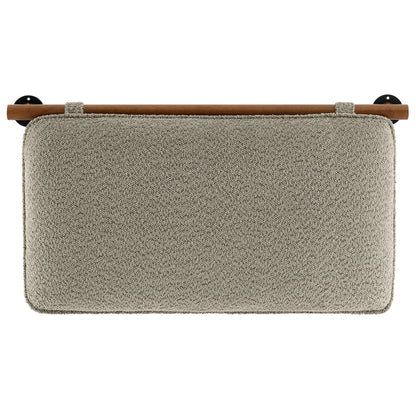 Modway - Anela Wall-Mounted Chenille Upholstered Twin Headboard by Modway  Bedroom Headboards Brown - MOD-7205-OAT-WAL