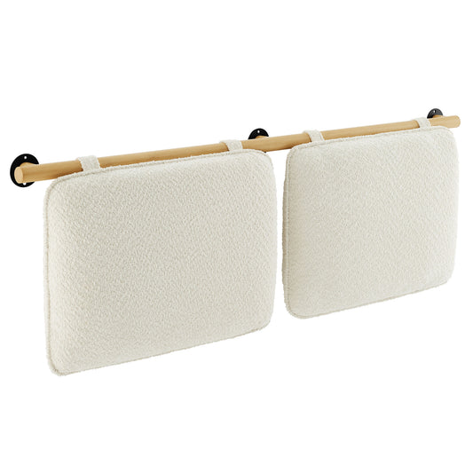 Modway - Anela Wall-Mounted Chenille Upholstered Full Headboard by Modway  Bedroom Headboards Brown - MOD-7211-CRE-NAT