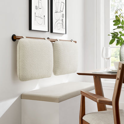 Modway - Anela Wall-Mounted Chenille Upholstered Full Headboard by Modway  Bedroom Headboards Brown - MOD-7211-CRE-WAL