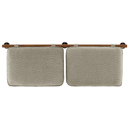 Modway - Anela Wall-Mounted Chenille Upholstered Full Headboard by Modway  Bedroom Headboards Brown - MOD-7211-OAT-WAL