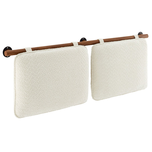 Modway - Anela Wall-Mounted Chenille Upholstered Queen Headboard by Modway  Bedroom Headboards Brown - MOD-7212-CRE-WAL