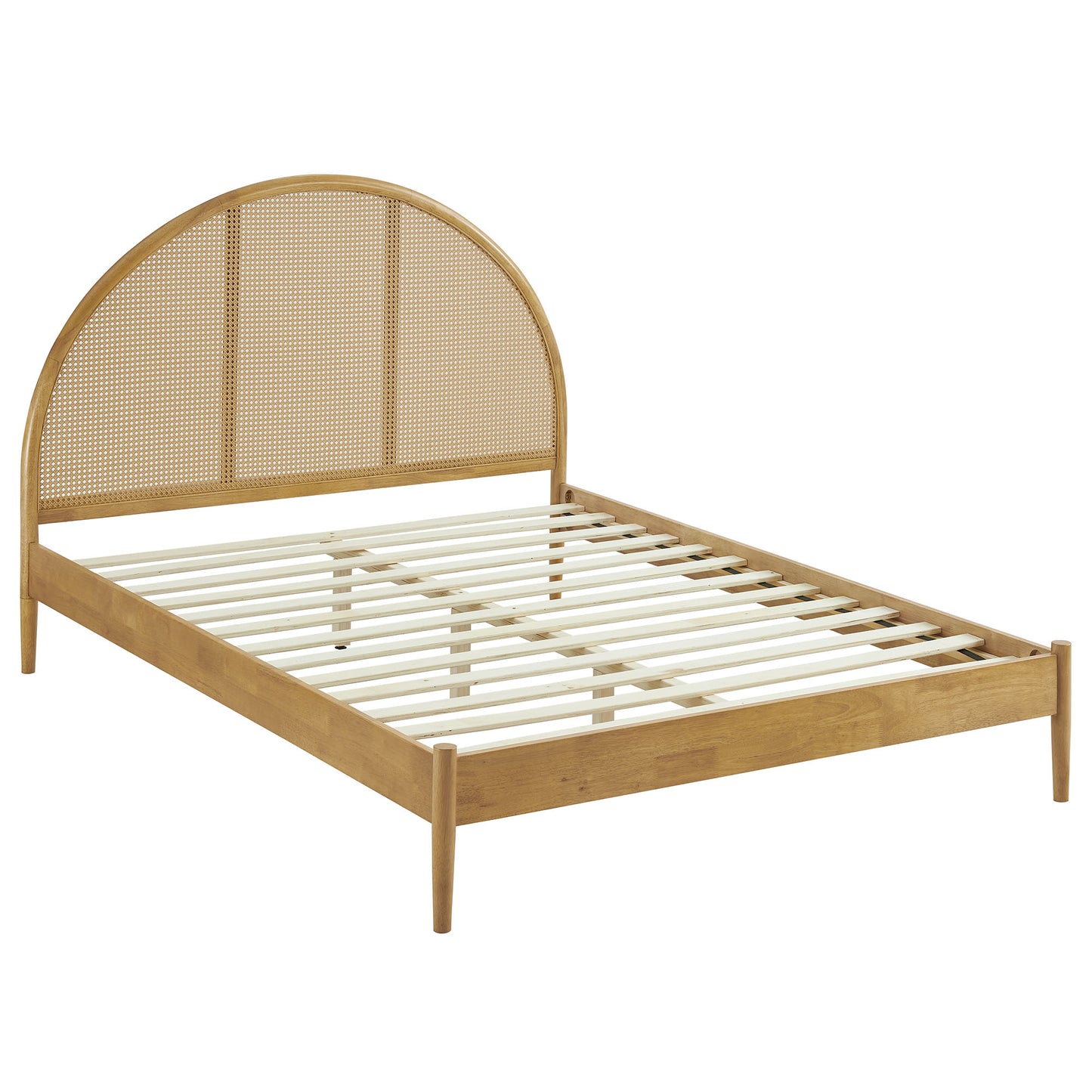 Modway - Odette Queen Arched Rattan Cane Platform Bed by Modway  Bedroom Beds Brown - MOD-7214-OAK