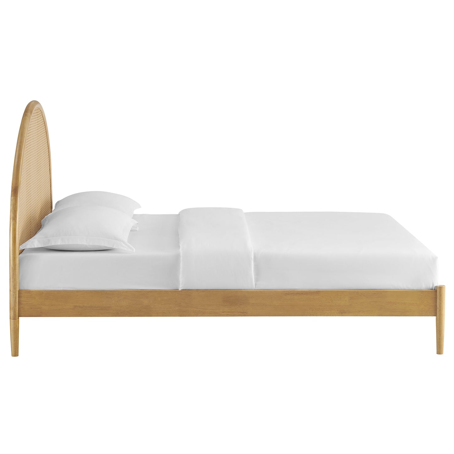 Modway - Odette Queen Arched Rattan Cane Platform Bed by Modway  Bedroom Beds Brown - MOD-7214-OAK