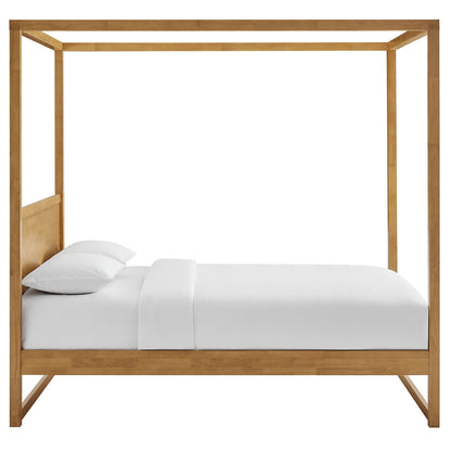 Modway - Alva King Wood Canopy Platform Bed by Modway  Bedroom Beds Brown - MOD-7216-OAK