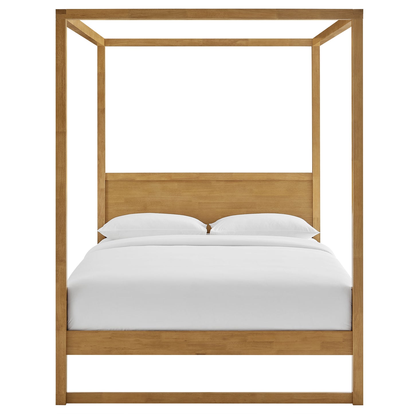 Modway - Alva King Wood Canopy Platform Bed by Modway  Bedroom Beds Brown - MOD-7216-OAK