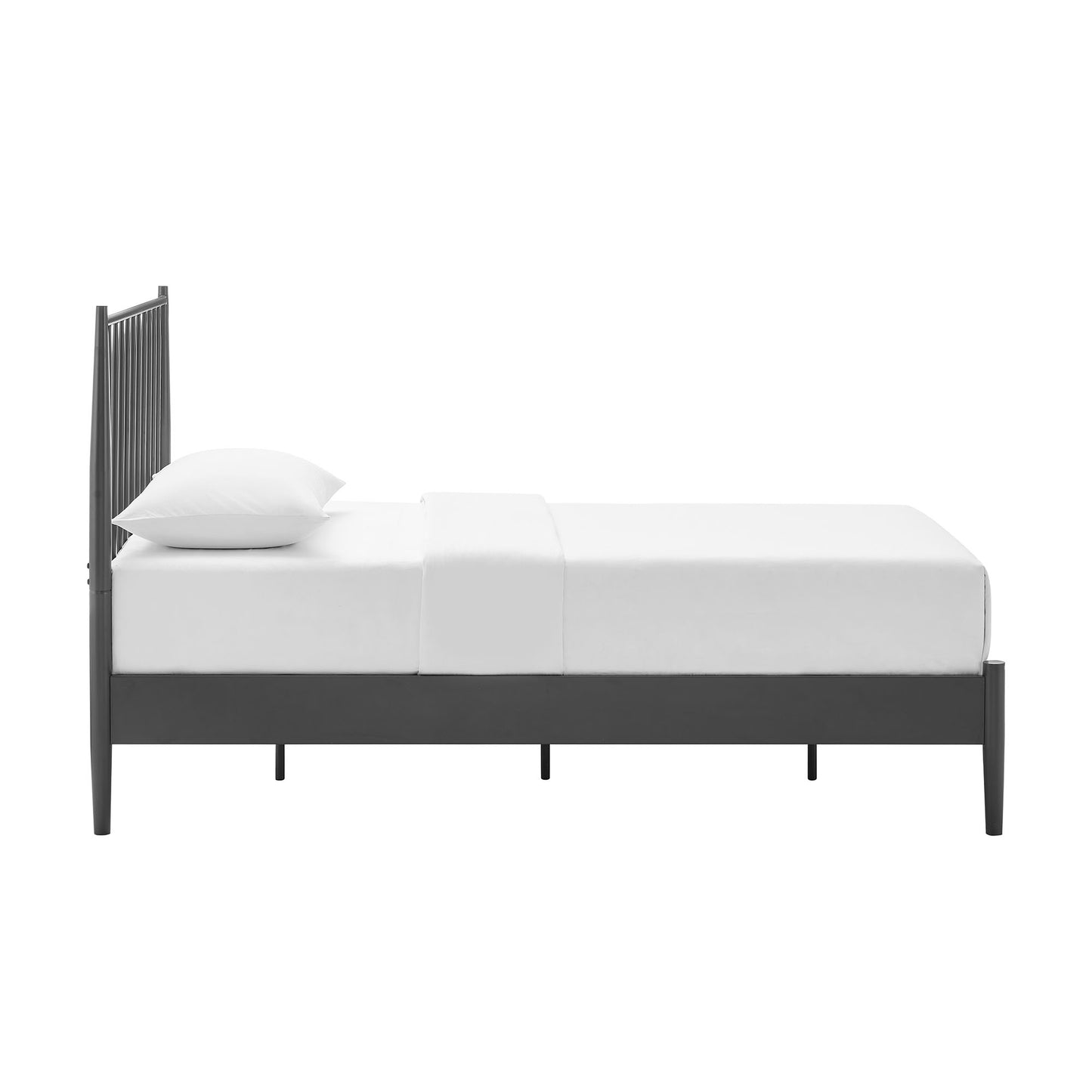Modway - Adair Spindle Metal Twin Platform Bed by Modway  Bedroom Beds Black - MOD-7217-CHA