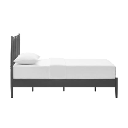 Modway - Adair Spindle Metal Twin Platform Bed by Modway  Bedroom Beds Black - MOD-7217-CHA