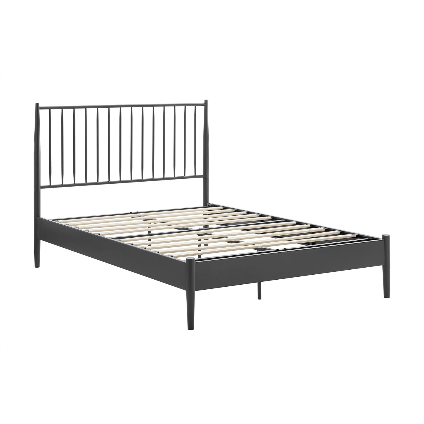 Modway - Adair Spindle Metal Full Platform Bed by Modway  Bedroom Beds Black - MOD-7218-CHA
