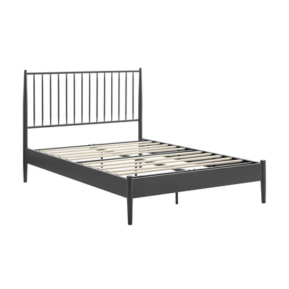 Modway - Adair Spindle Metal Full Platform Bed by Modway  Bedroom Beds Black - MOD-7218-CHA