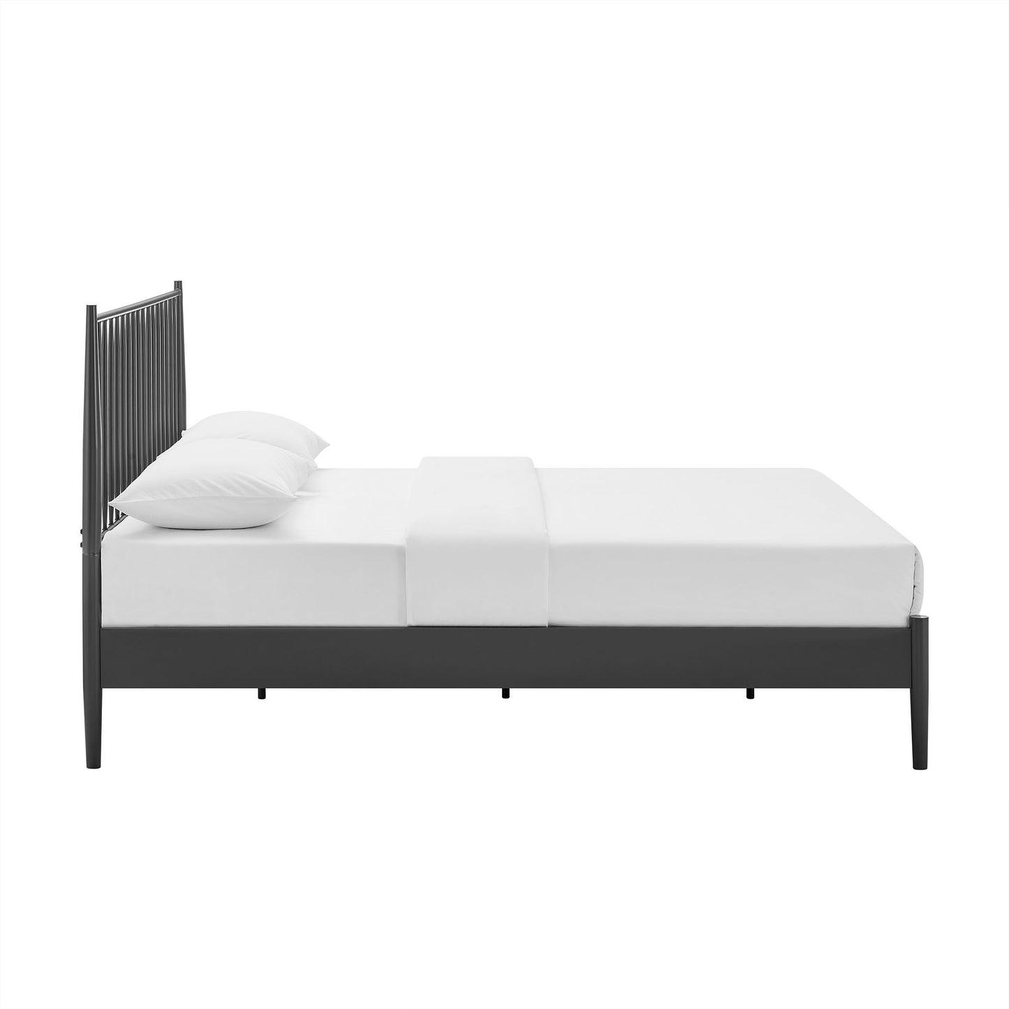 Modway - Adair Spindle Metal Queen Platform Bed by Modway  Bedroom Beds Black - MOD-7219-CHA