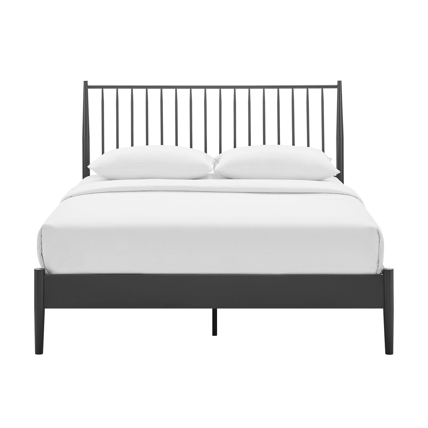 Modway - Adair Spindle Metal Queen Platform Bed by Modway  Bedroom Beds Black - MOD-7219-CHA