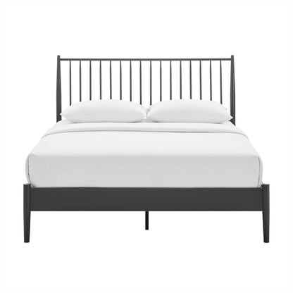Modway - Adair Spindle Metal Queen Platform Bed by Modway  Bedroom Beds Black - MOD-7219-CHA