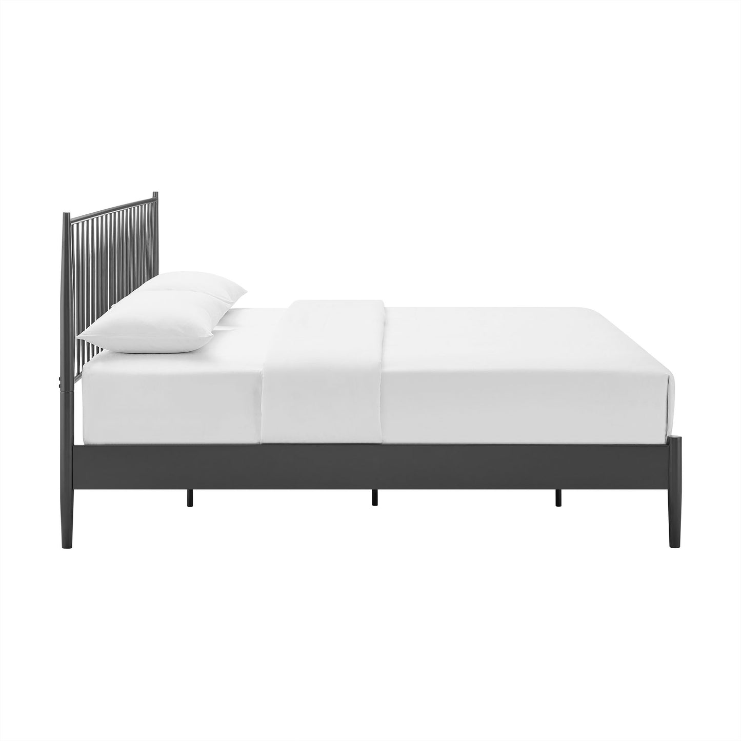 Modway - Adair Spindle Metal King Platform Bed by Modway  Bedroom Beds Black - MOD-7220-CHA