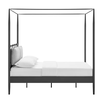 Modway - Marlowe 4-Poster Canopy Metal Full Platform Bed by Modway  Bedroom Beds Black - MOD-7222-CHA-NPT