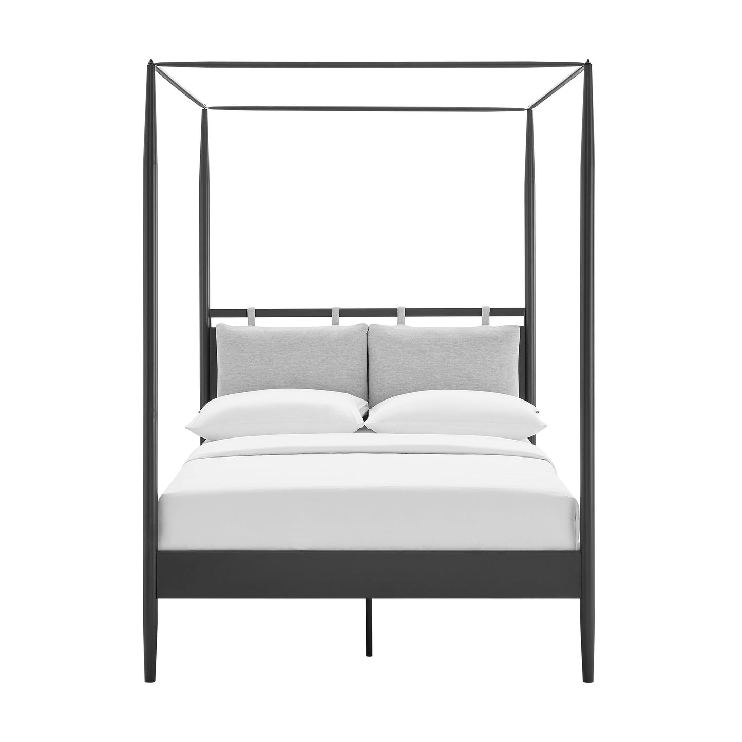 Modway - Marlowe 4-Poster Canopy Metal Full Platform Bed by Modway  Bedroom Beds Black - MOD-7222-CHA-NPT