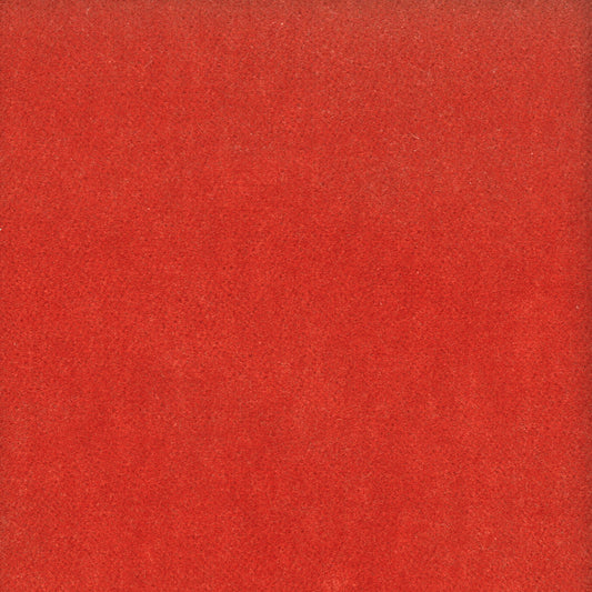 STOUT TEXTILES  UPHOLSTERY,VELVET TRADITIONAL, SOLID TOMATO   - MOOR-31