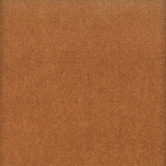 STOUT TEXTILES  UPHOLSTERY,VELVET TRADITIONAL, SOLID CINNABAR,CINNAMON   - MOOR-40