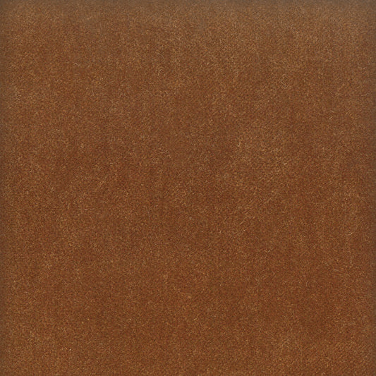 STOUT TEXTILES  UPHOLSTERY,VELVET TRADITIONAL, SOLID BRANDY,CEDAR   - MOOR-9
