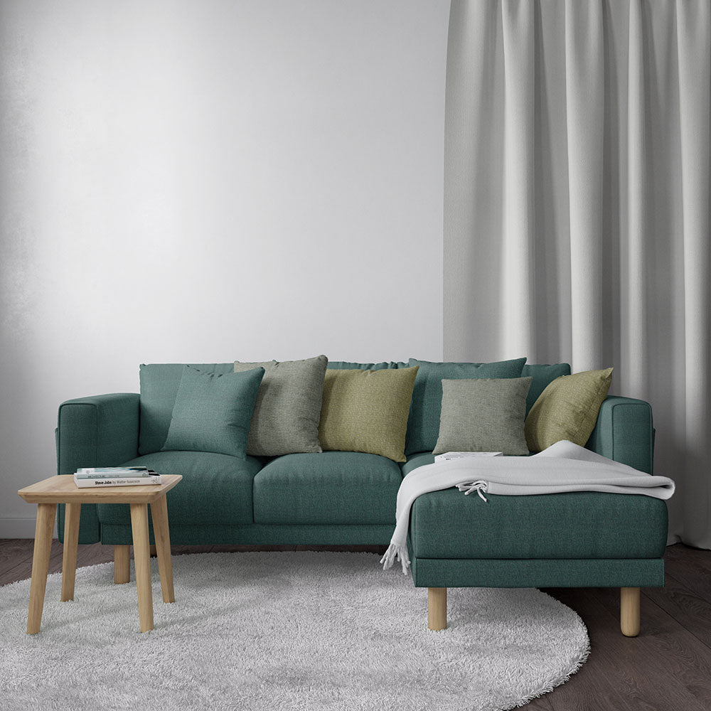 Ocean blue woven plain upholstery fabric NJ25-2327 Stature Ocean, durable solid textured furniture fabric, high-performance woven upholstery textile for sofas, chairs, benches, ottomans, cushions, and commercial seating interiors