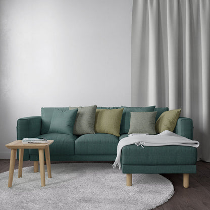Ocean blue woven plain upholstery fabric NJ25-2327 Stature Ocean, durable solid textured furniture fabric, high-performance woven upholstery textile for sofas, chairs, benches, ottomans, cushions, and commercial seating interiors