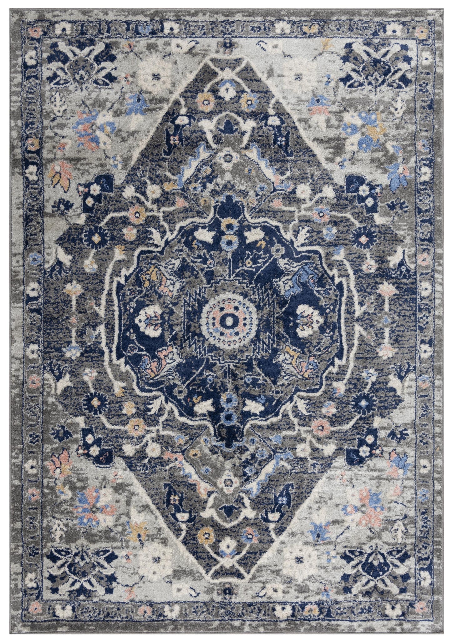 Traditional Marquise rug, 2' x 8'.