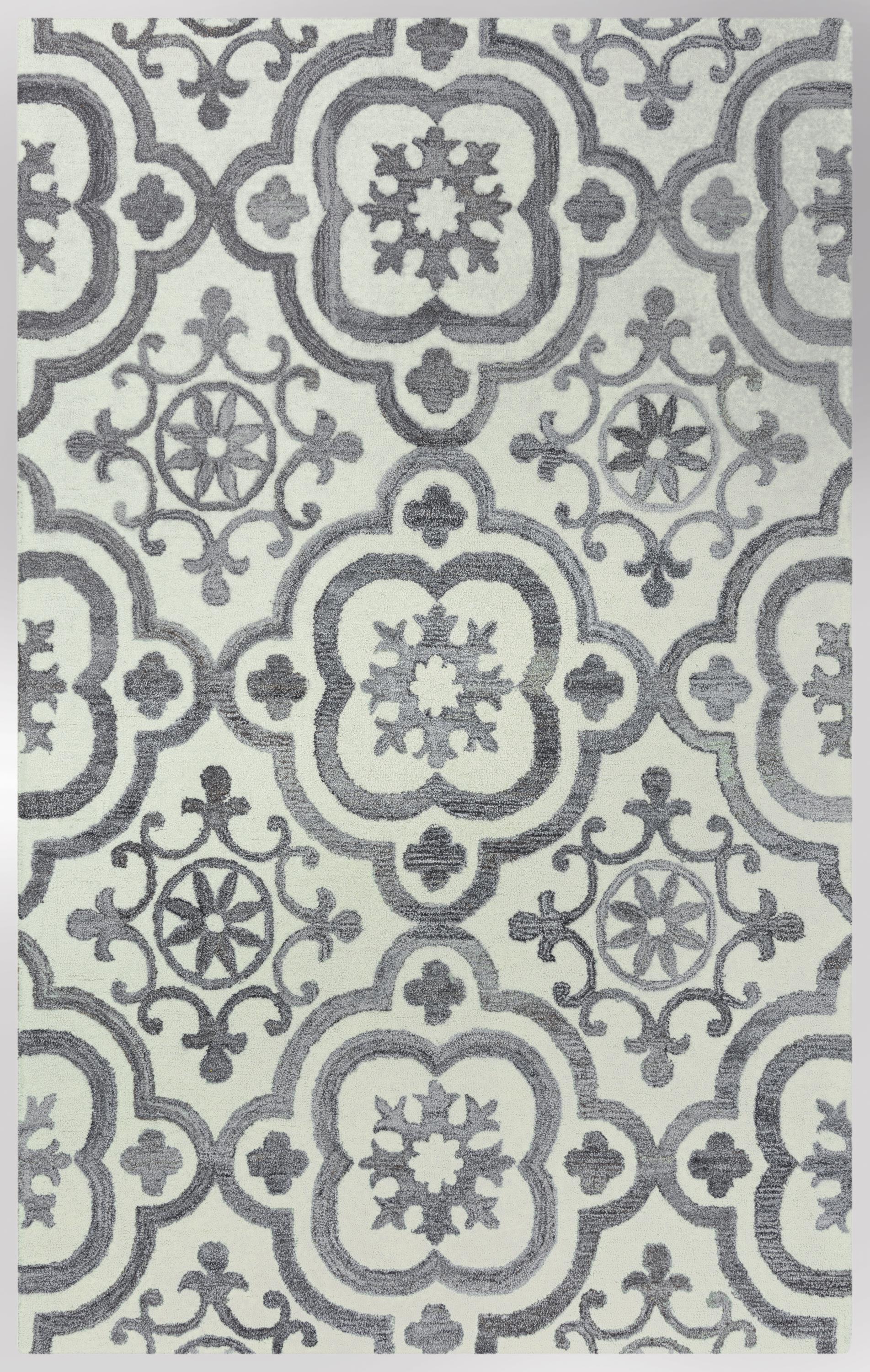 Transitional rug, 5' x 8'.