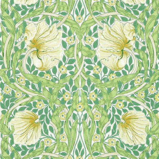 MORRIS & CO Pimpernel Wallpaper Leaves , Trees Weld,Leaf Green  Surface- Printed Wallpaper - MSIM217063