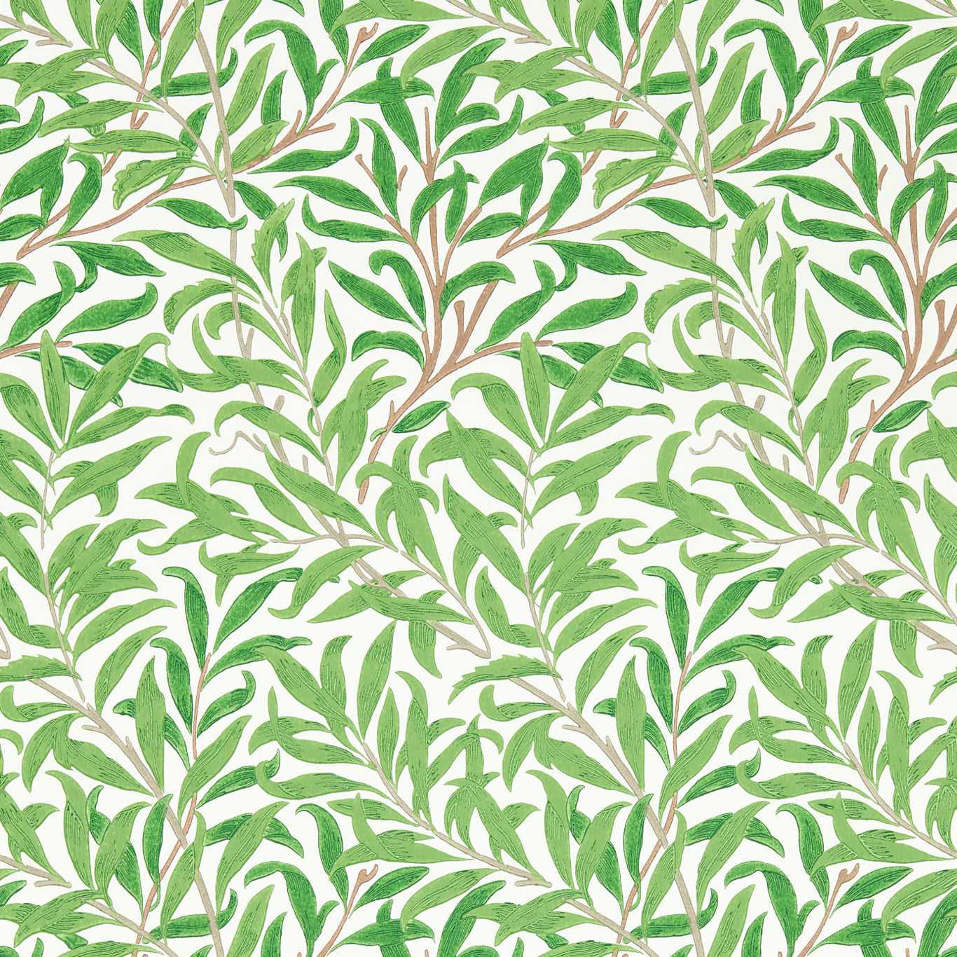 MORRIS & CO Willow Boughs Wallpaper Leaves , Trees Leaf Green  Surface- Printed Wallpaper - MSIM217081