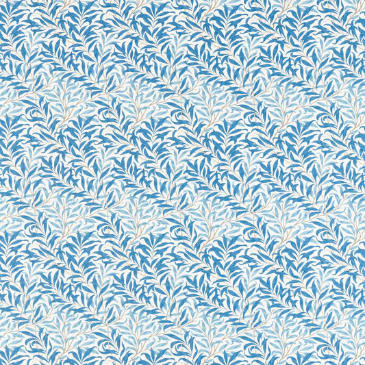 MORRIS & CO Willow Bough Fabric Leaves , Trees Woad   - MSIM226893