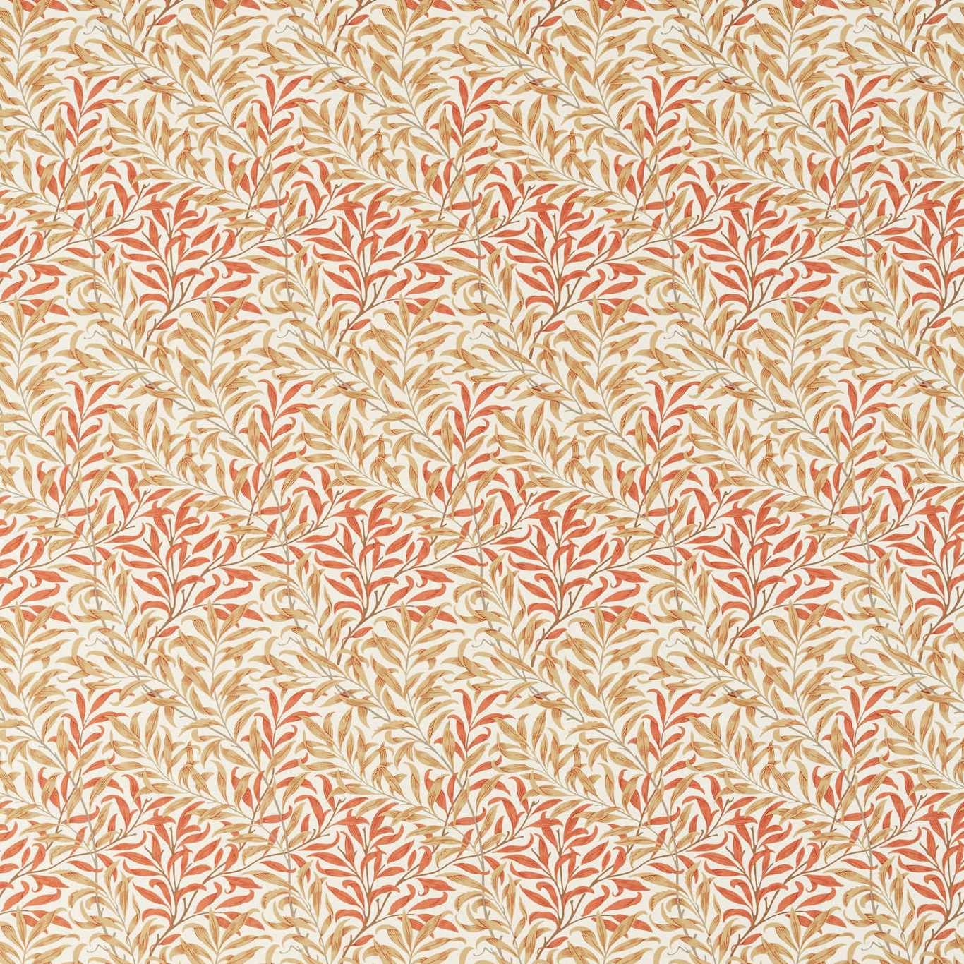 MORRIS & CO Willow Bough Fabric Leaves , Trees Russet,Ochre   - MSIM226895