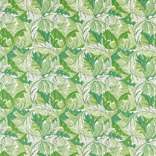 MORRIS & CO Acanthus Fabric Leaves , Trees Leaf Green   - MSIM226896