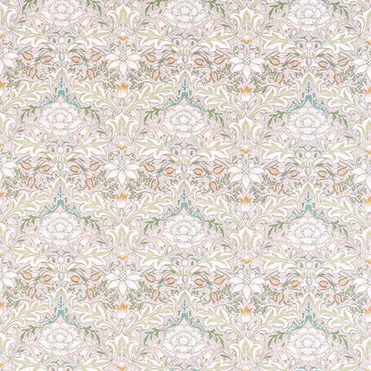 MORRIS & CO Simply Severn Fabric Contemporary, Floral Cochineal,Willow   - MSIM226904