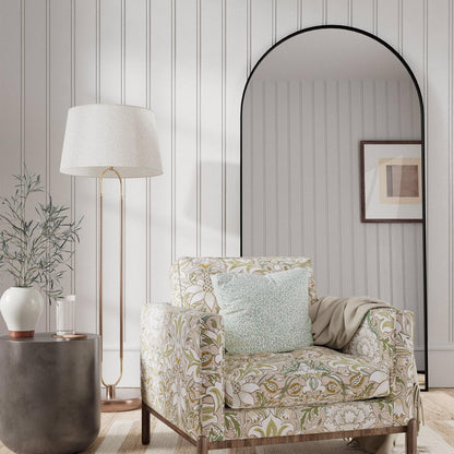 MORRIS & CO Simply Severn Fabric Contemporary, Floral Cochineal,Willow   - MSIM226904