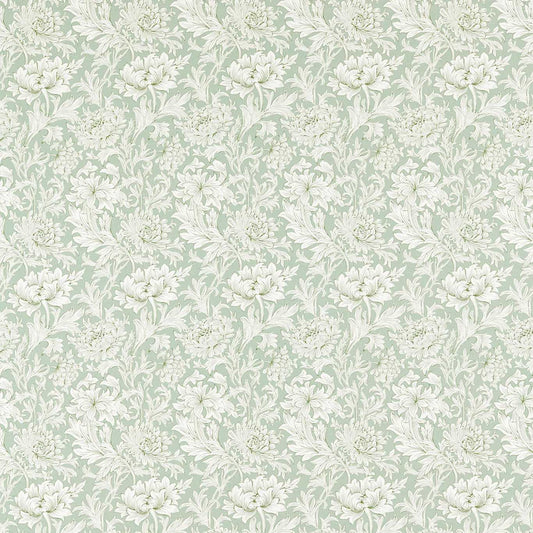 MORRIS & CO Chrysanthemum Toile Fabric Contemporary, Floral Willow   - MSIM226911