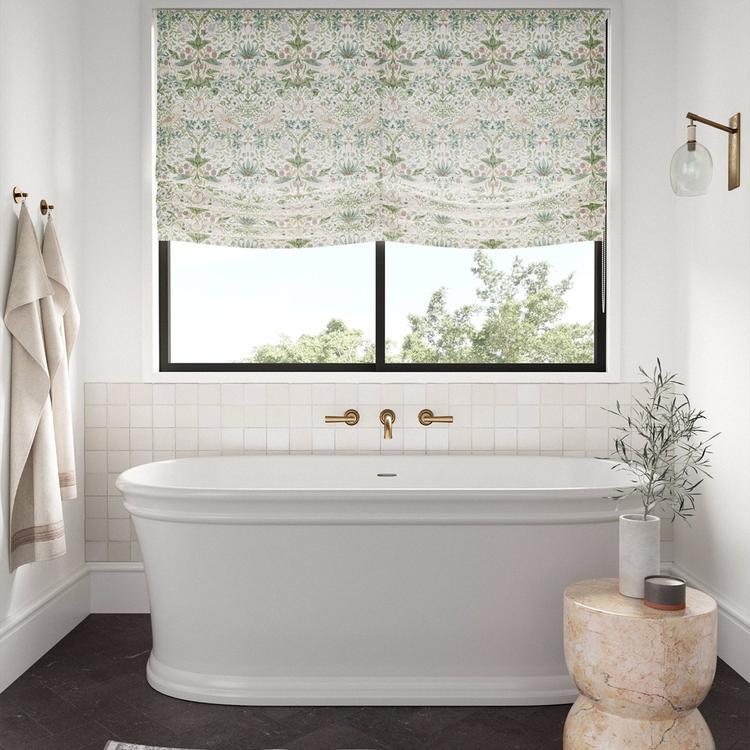 MORRIS & CO Strawberry Thief Fabric Leaves , Trees Cochineal,Willow   - MSIM226918