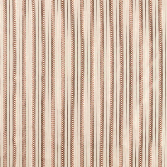 MORRIS & CO Elm Stripe Fabric Stripes Apricot,Linen   - MSTR237682