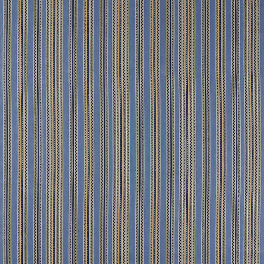 MORRIS & CO Bexleyheath Stripe Fabric Stripes Woad   - MSTR237685
