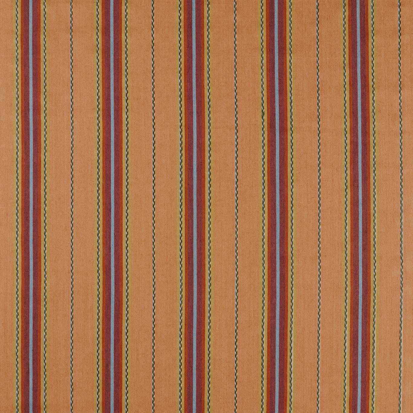 MORRIS & CO Lechlade Stripe Fabric Stripes Mulberry,Apricot   - MSTR237687