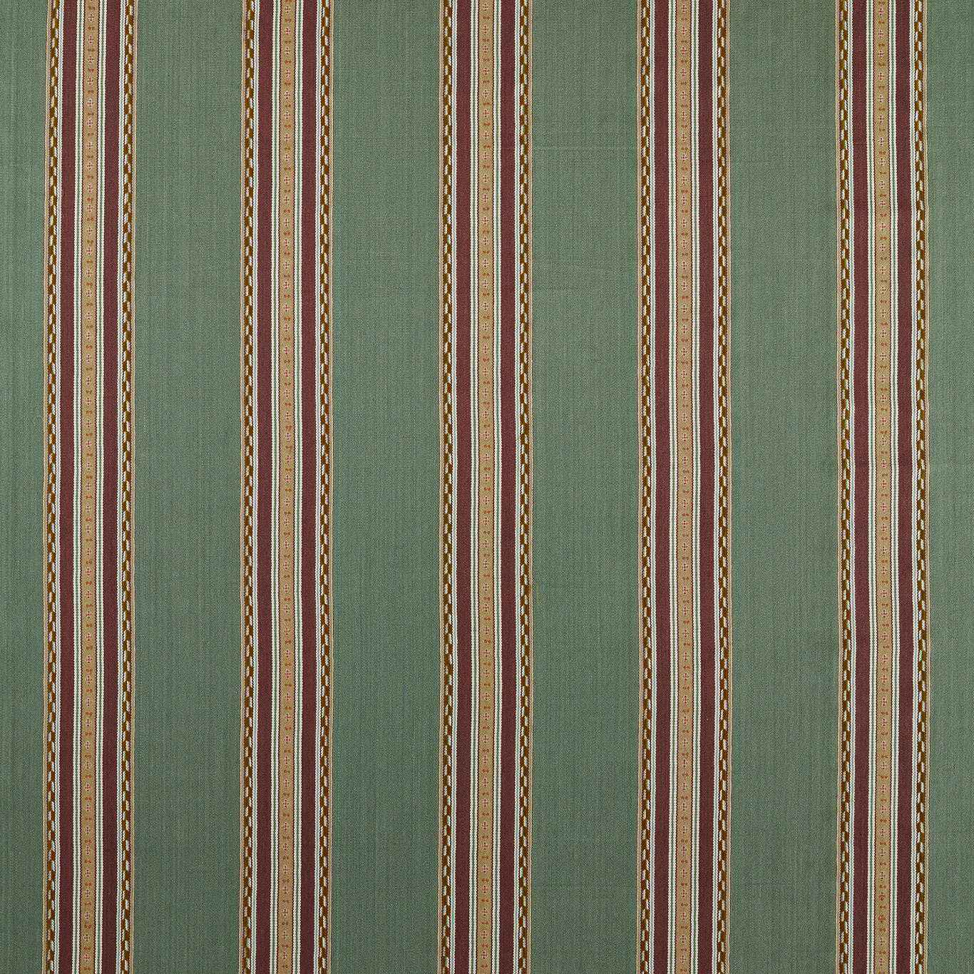 MORRIS & CO Pimlico Stripe Fabric Stripes Teal,Mulberry   - MSTR237690
