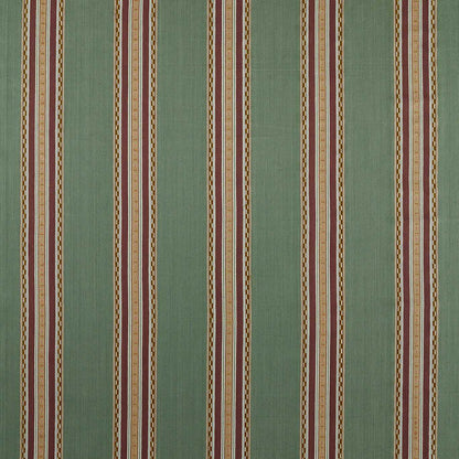 MORRIS & CO Pimlico Stripe Fabric Stripes Teal,Mulberry   - MSTR237690