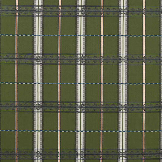 MORRIS & CO Hanover Check Fabric Checks Forest   - MSTR237697