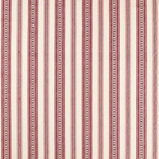 MORRIS & CO Dallington Stripe Fabric Stripes Mulberry   - MSTR237701