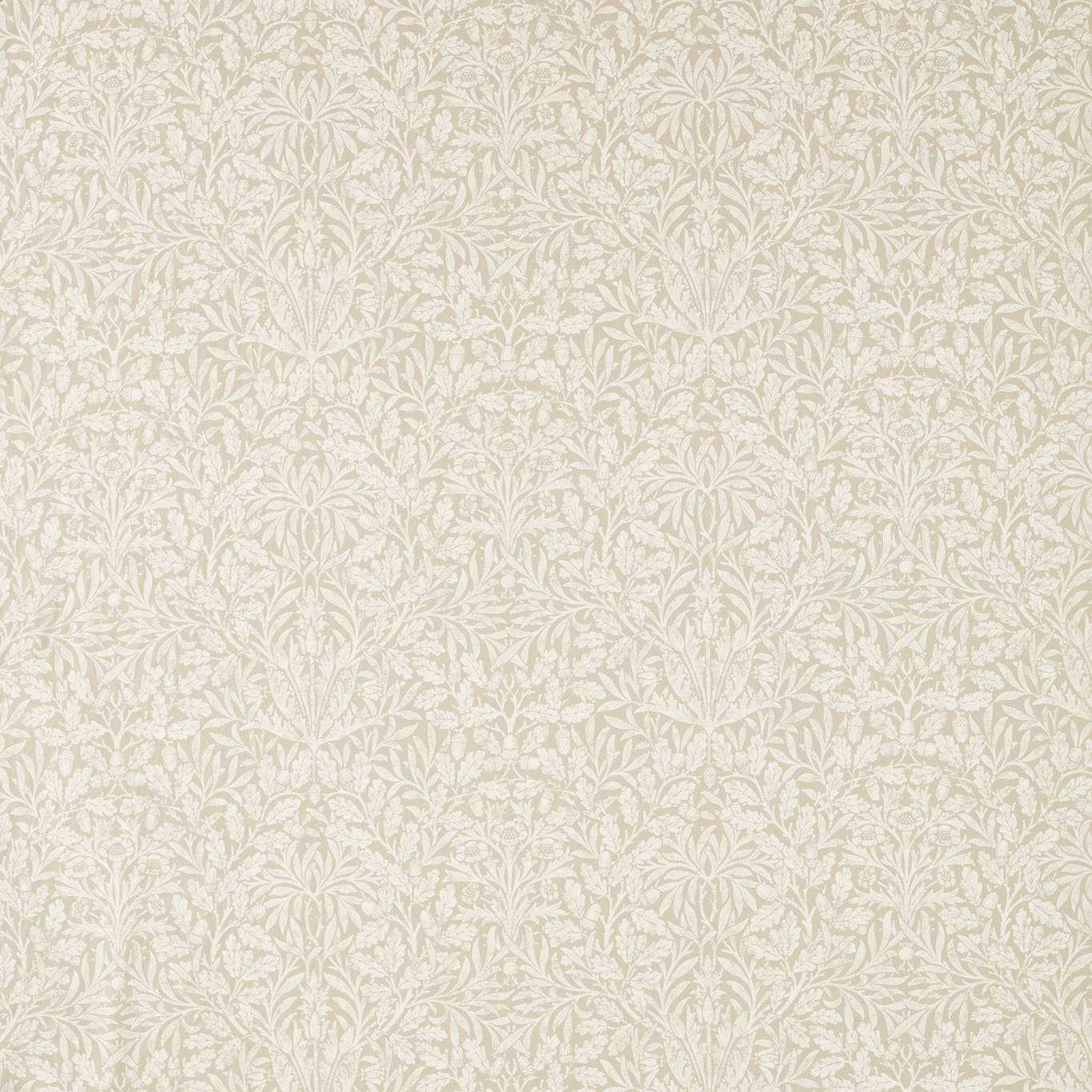 MORRIS & CO Pure Acorn WW Fabric Classic Floral Cream   - MSWW227278